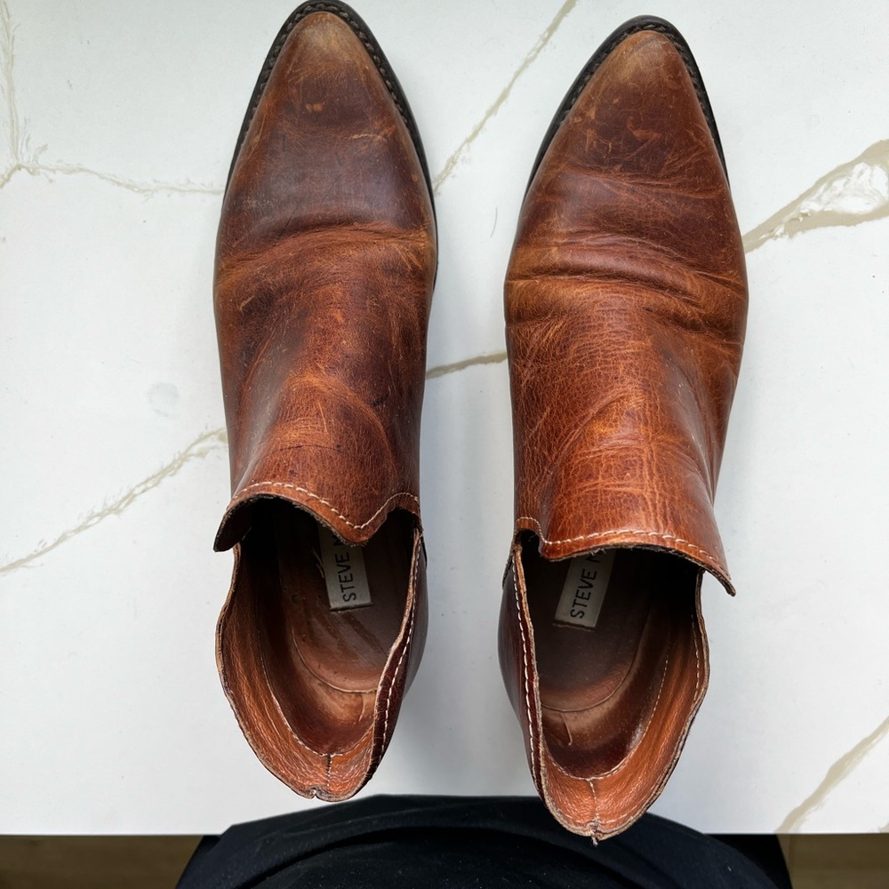 Steve Madden Men's Tan Leather Boots